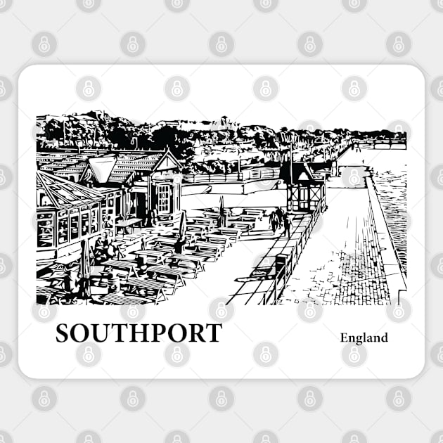 Southport England Magnet by Lakeric